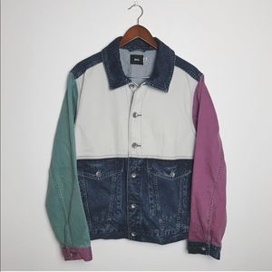 Color Block Denim Jacket 